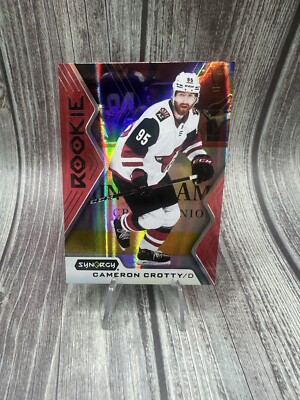 2024-25 Upper Deck Synergy Red Rookie 93 Cameron Crotty Wild Unscathed Bounty Rc