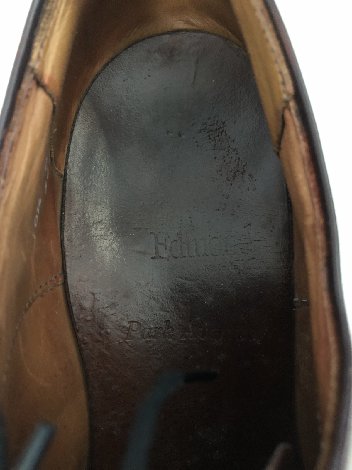 BURGANDY ALLEN EDMONDS PARK AVENUE LEATHER OXFORD DRESSS SHOES MENS SIZE 10.5C