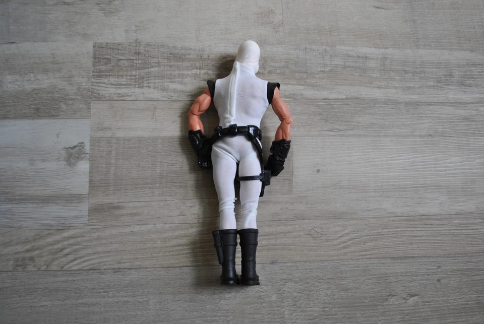 Vintage 1996 GI Joe Storm Shadow Action Figure 11" Cobra Ninja Hasbro White - Image 2 of 2