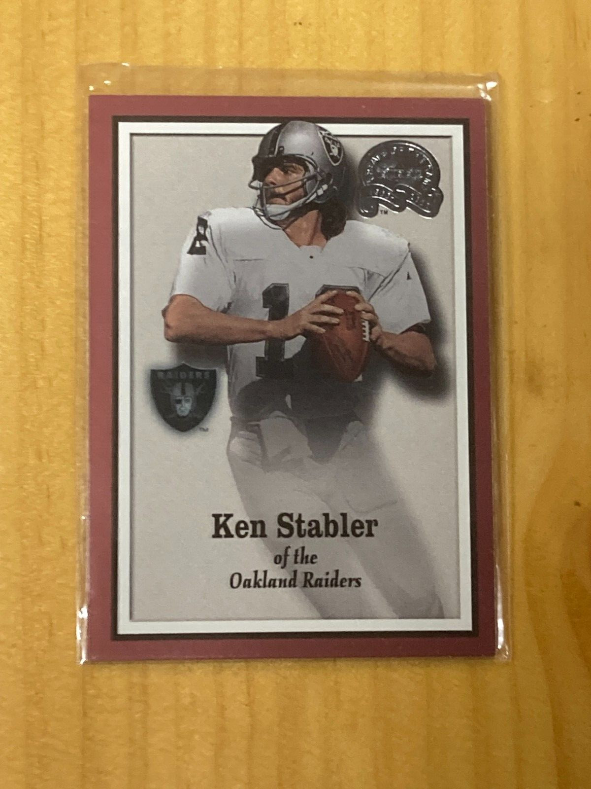 KEN STABLER 2000 FLEER GREATS OF THE GAME OAKLAND RAIDERS CARD #27