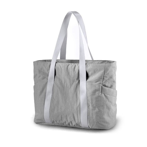 Solid Color Shoulder Bag Laptop Bucket Bag Travel Messenger Bag - Picture 6 of 15