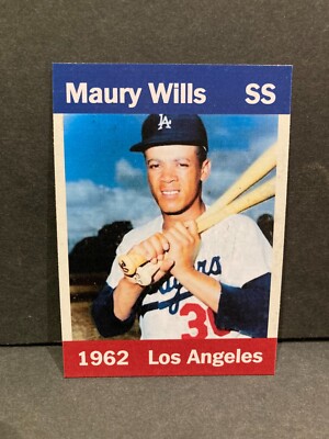 2010 Maury Wills '1962' Card  LA Dodgers Empire Trading Serial# 88/100 VERY RARE