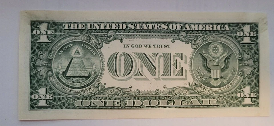 2009 USA $1 Dollar Washington L 00004276 I RGR/TFG Low Number Bank Note - Image 2 of 2