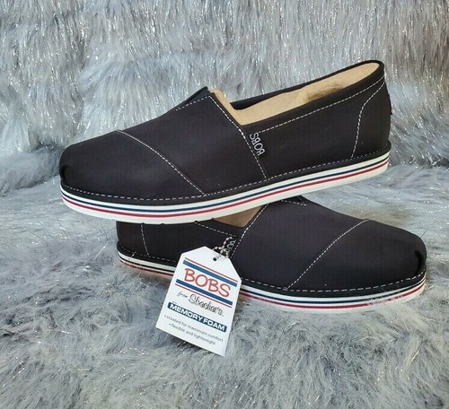 bobs memory foam shoes black