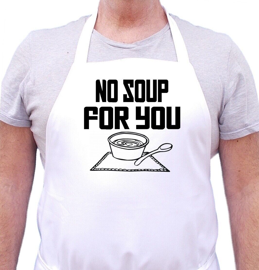 Cute Cooking Apron No Soup For You Funny Kitchen Aprons by CoolAprons