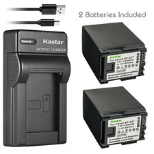Kastar 2x BP-827 Battery Charger for Canon BP-809 BP-819 VIXIA HG20 HF200 HF100