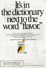 1989 Vintage Print Ad It's in the dictionary next to the word flavor Merit Filte