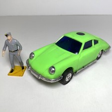 Vintage Lucky Toys Plastic Friction Car 3141 Hong Kong Green Porsche  Figurine