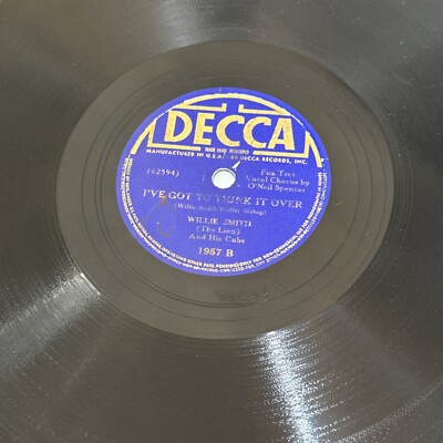 1931 HOT JAZZ Stride Piano WILLIE SMITH and Cubs - BUSTER BAILEY 78 rpm DECCA V+
