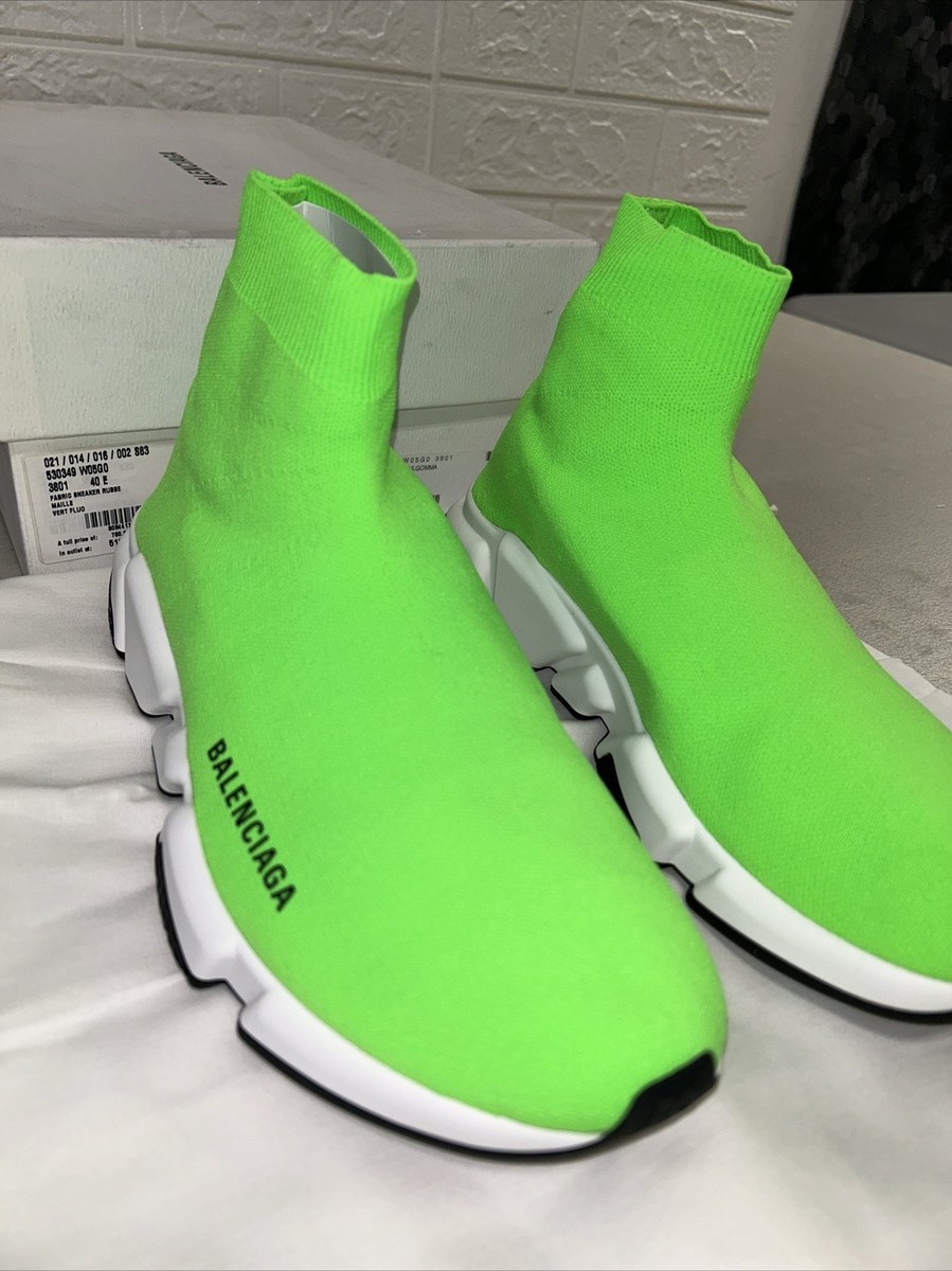 BALENCIAGA VERT FLUO SNEAKERS / NEON GREEN | eBay
