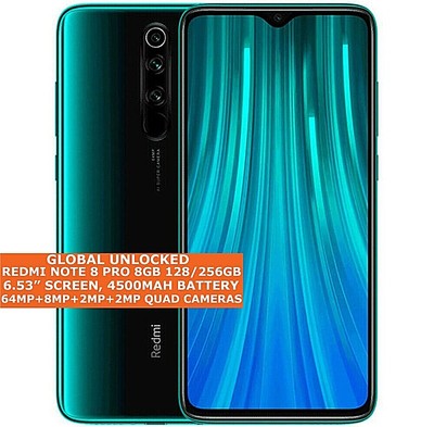 XIAOMI REDMI NOTE 8 PRO 8gb 128/256gb Octa Core 64mp Face Id 6.53u0026#034;  Android 4G | eBay
