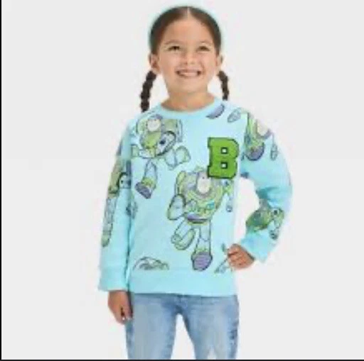 Baby’s Buzz Light year Disney 18M blue Fleece sweatshirt Unisex Brand New