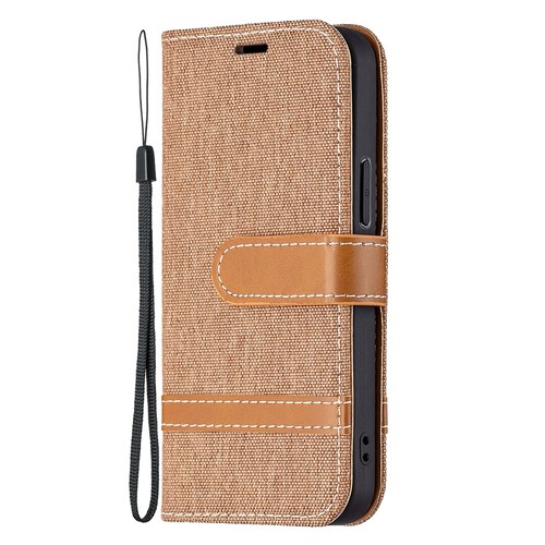 Shockproof Denim Canvas Holder Case For iPhone X XR XS 6 7 8 Plus 11 12 13 14 - Picture 18 of 21