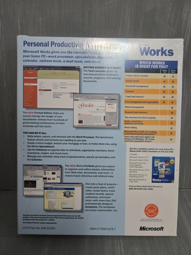 Microsoft Works 6.0 _ The Essential Tools For Your Home PC - Picture 2 of 3