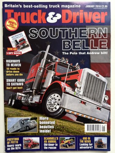 Truck & Driver January 2010 - Peterbilt 359, Scammell S24, Iveco Strator, DAF XF - Photo 1 sur 6