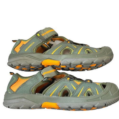 Merrell Sandals Womens Size 6M Army Green Orange Hydro Sport Select Grip Campcor - 第 8/11 張圖片