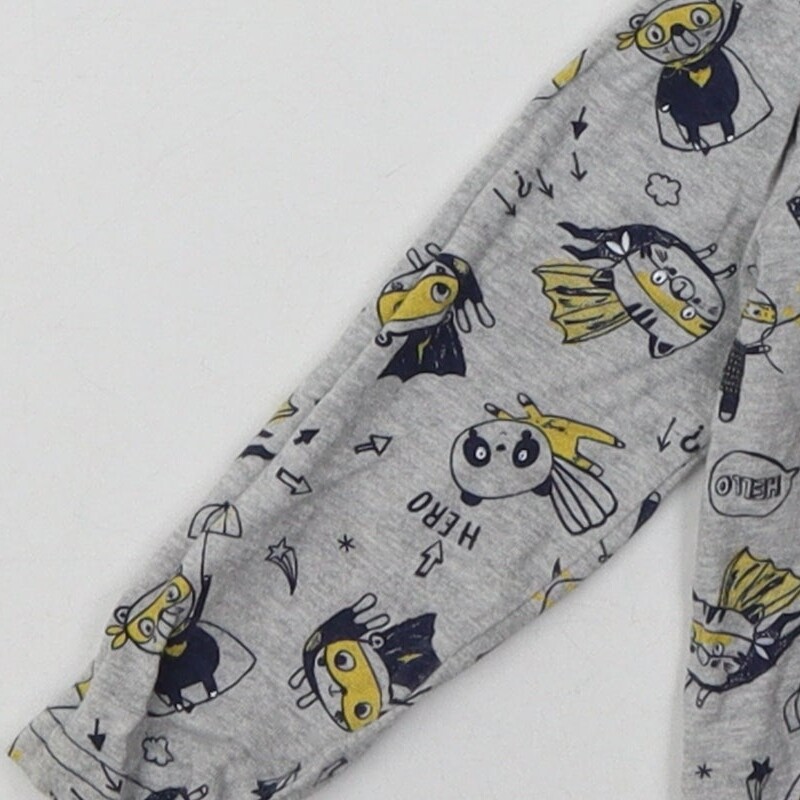 George Boys Grey Cotton Blend Casual Size 12-18 Months Butto image 9
