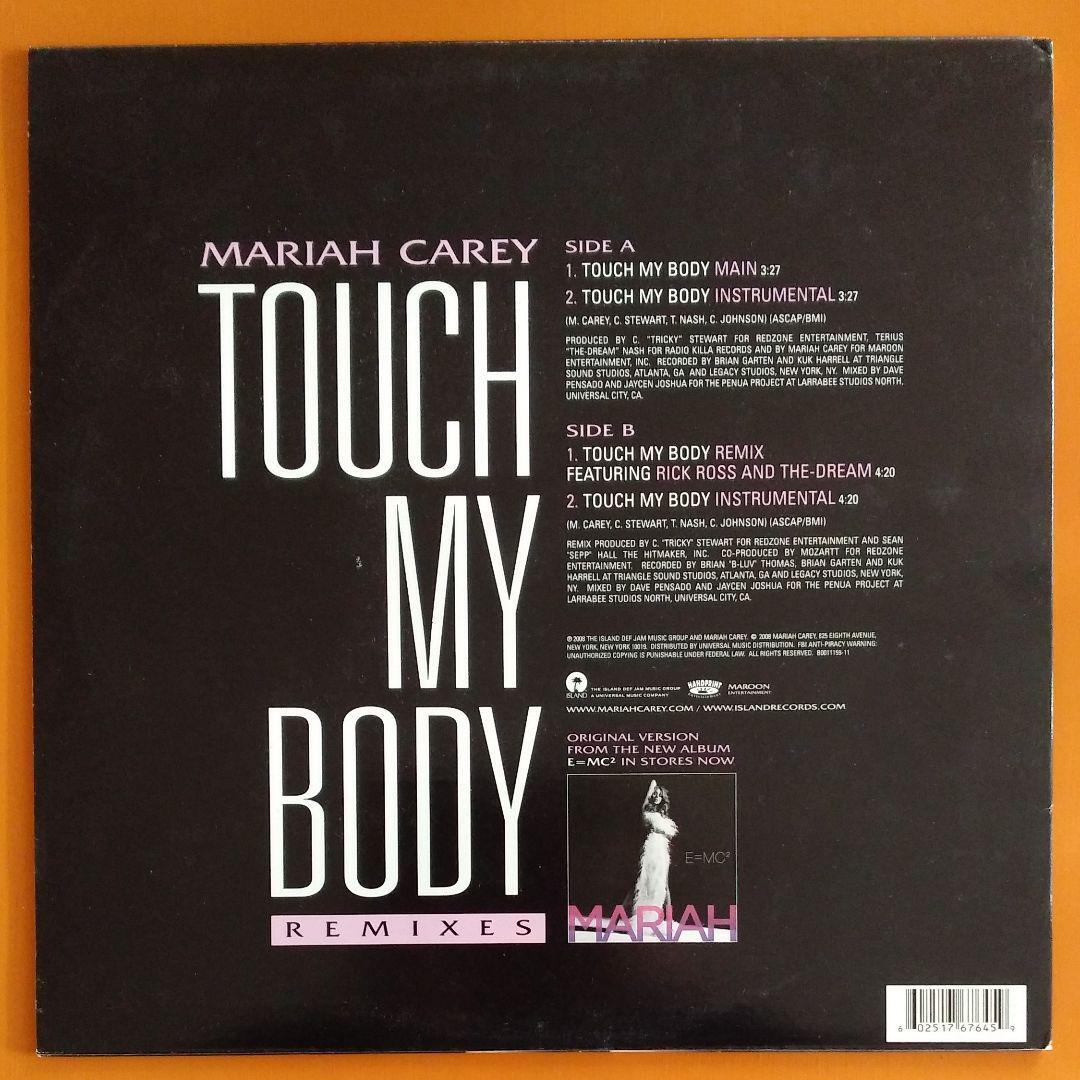 touch my body Mariah Carey 7 マライア　レコード Mariah Carey - Touch My Body 7
