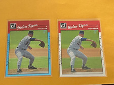 2023 Donruss Baseball 1990 Retro Nolan Ryan #276 Carolina Blue & Base Nice