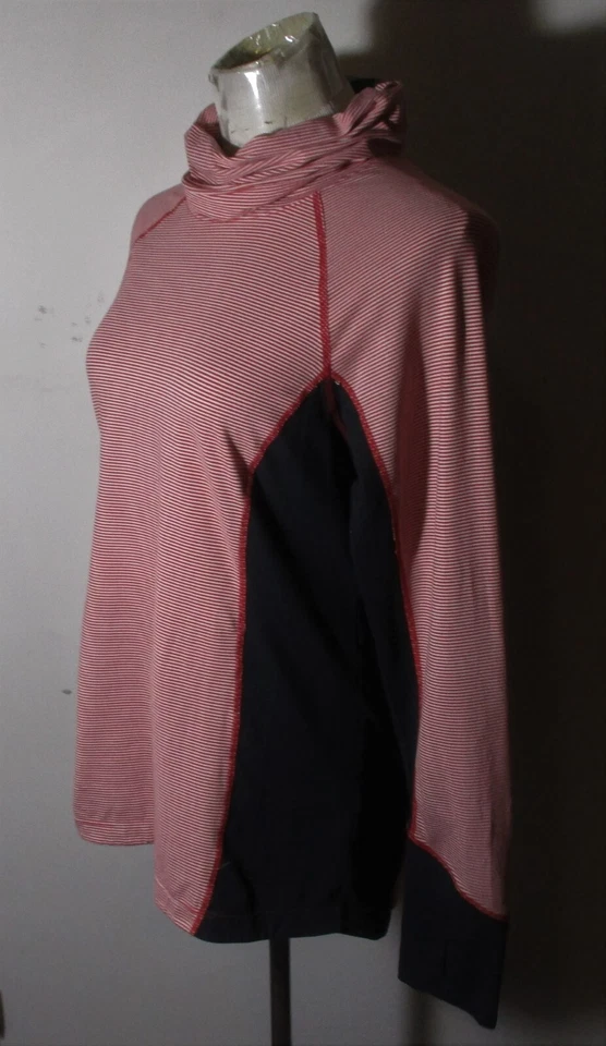 Top Atlético ROAD RUNNER Rosa Azul Manga Larga Cuello Alto Talla L Foto 4 de 4