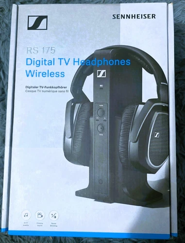 Sennheiser RS 175 RF Digital Wireless TV Headphones - Black 