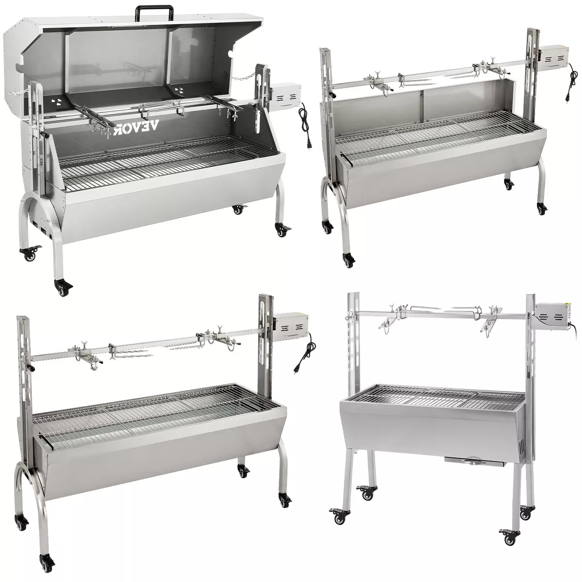 VEVOR Profi Edelstahl Lammgrill Spanferkelgrill Spießbratengrill 
