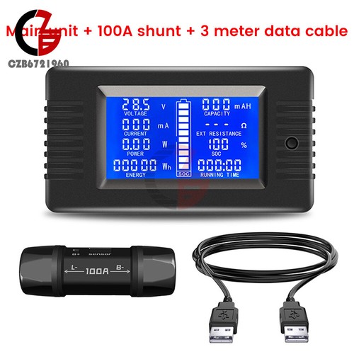 DC8-120V LCD Digital Voltage Current Power Meter Multifunction Battery Monitor - Picture 15 of 15