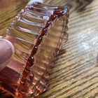 Fenton Art Glass Oval Dresser Box & Lid Footed Ribbed Pattern — photo 4
