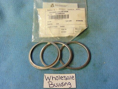 ALFA-LAVAL 3233085351 PRESSED COLLAR M6M (LOT OF 3)