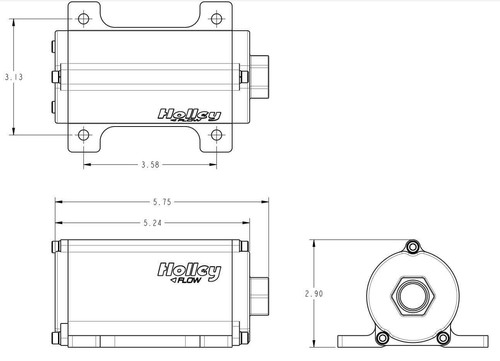 Holley 12-170 Electric Fuel Pump Supports up to 900 EFI or 1050 Carb HP - Picture 7 of 9