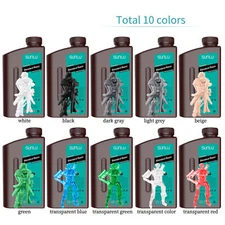 SUNLU 10×1KG Upgraded Standard 3D Printer Resin 405nm Rapid Photopolymer Resins