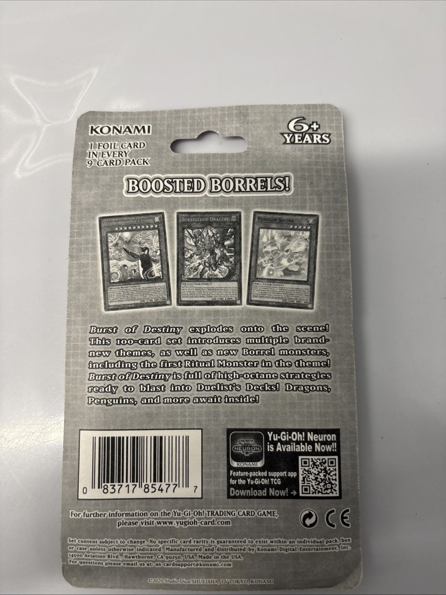 burst of destiny booster box card list Checklist: YuGiOh Yugioh Cards new themes as well as 2 new Borrel monsters including the very first Ritual Monster for this iconic series of monsters from Yu YuGiOh Burst of Destiny Booster