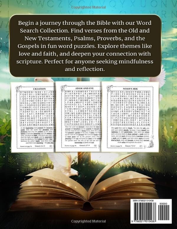 Bible Word Search Book For Adults: 80 + Large Print Inspiring and ...
