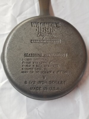 Wagners 1891 Original Cast Iron Skillet ( 6 .5 Inches ) | eBay
