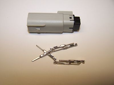 1 Harley 6X GRAY  MALE OEM Molex MX150 connector + terminals switch wiring 07+