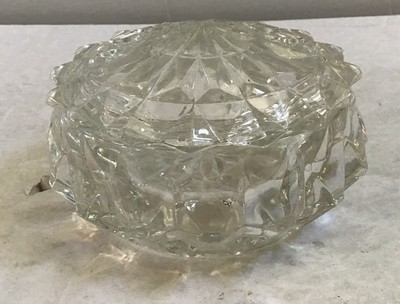 Vintage Glass Powder Dish