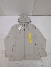 Member's Mark Men's Everyday Active Full Zip Mixed Media Hoodie Cream Sz Med BR2