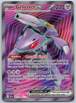 #ad #ad Genesect ex 161 086 NM SV: Black Bolt Ultra Rare Pokemon TCG $1.79
