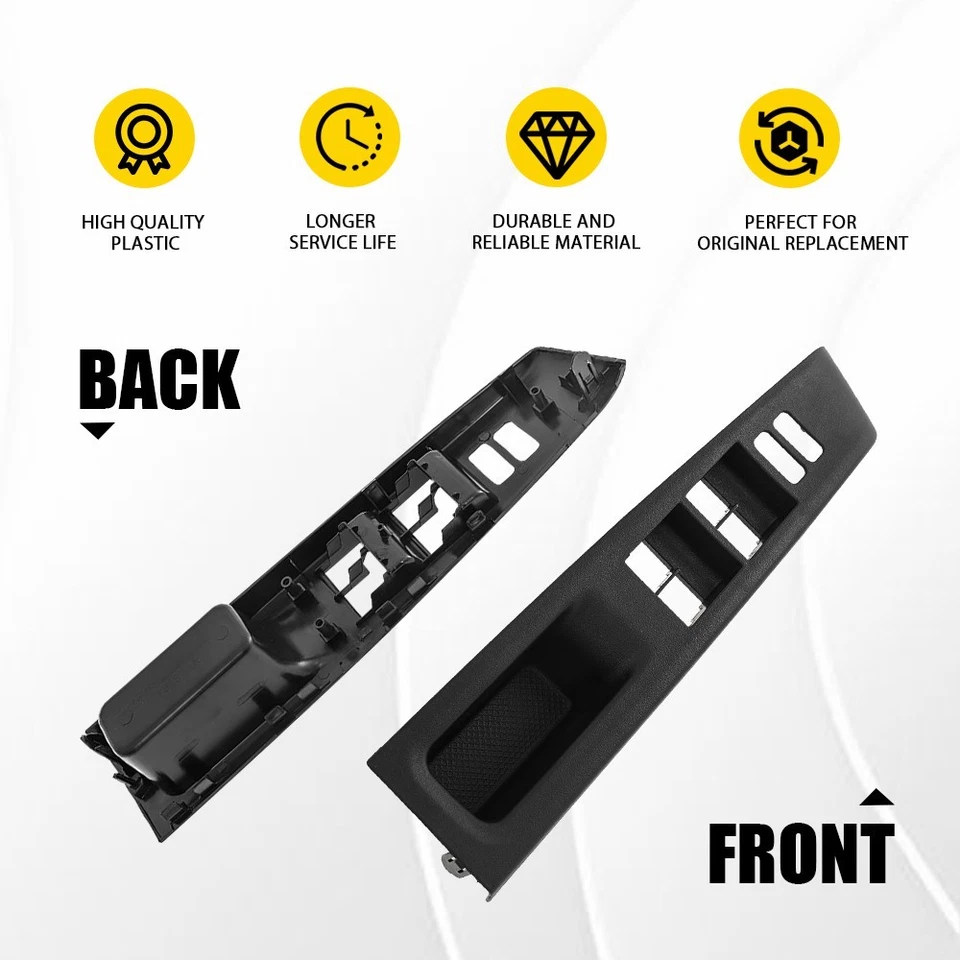 Panel de interruptor de ventana delantera izquierda+derecha bisel embellecedor para Toyota Yaris 2012-2014 Foto 2 de 4