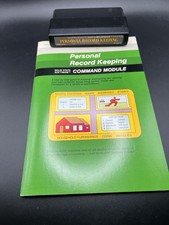 Texas Instruments Personal Record Keeping Cartridge And Manual TI-99/A4