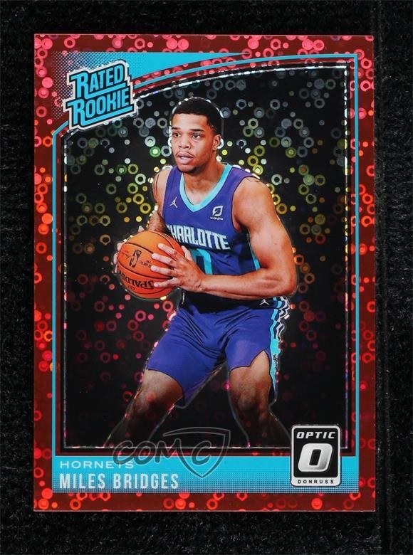2018 Donruss Optic Rated Fast Break Red Prizm 16/85 Miles Bridges #172 Rookie RC