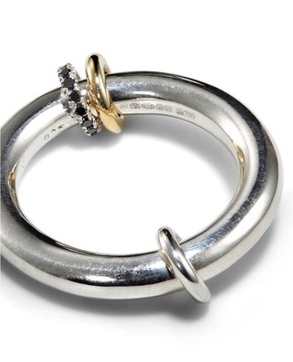 Spinelli Kilcollin Sirius Max Black Diamond Ring 18k Gold & Silver