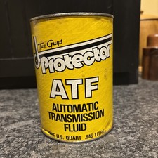 Two Guys Protector Automatic Transmission Fluid 1 Qt Composite Advertising Can