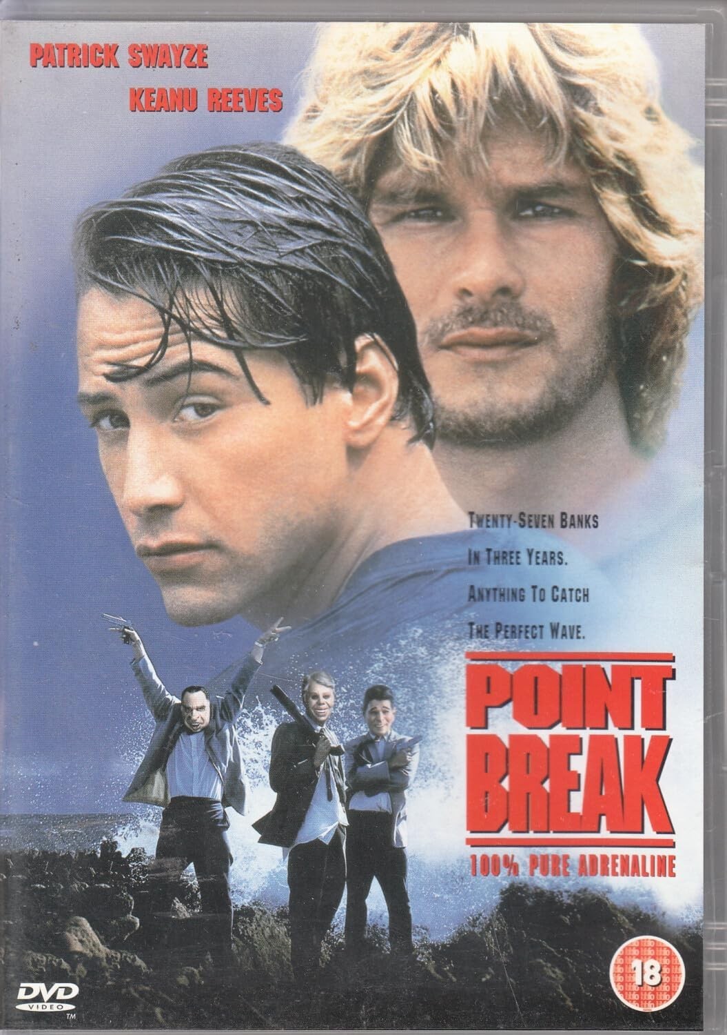 Point Break - Keanu Reeves, Patrick Swayze - NEW Region 2 DVD