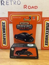 Matchbox Moving Parts Porsche 356A Blue 1:64 Scale with lifting engine bonnet 