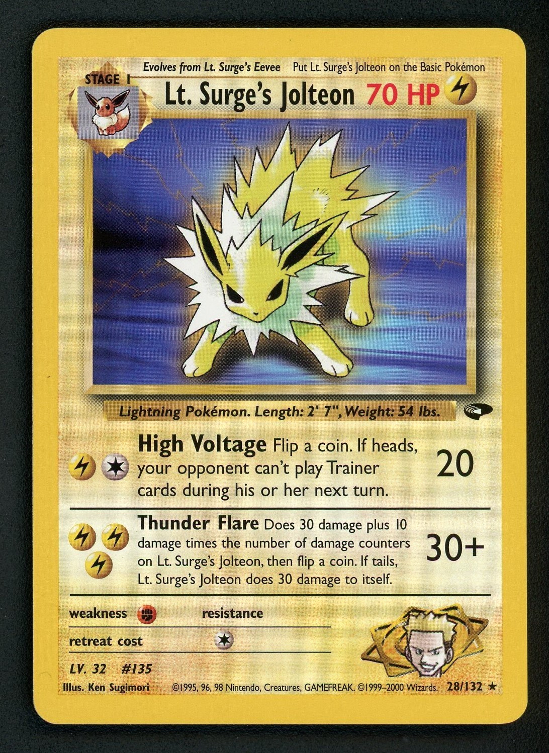 Lt. Surge's Jolteon - Pokemon 2000 Gym Challenge #28