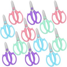 12 Pcs Flower Scissors, Stainless Steel Floral Shear, Premium Garden Pruning ...