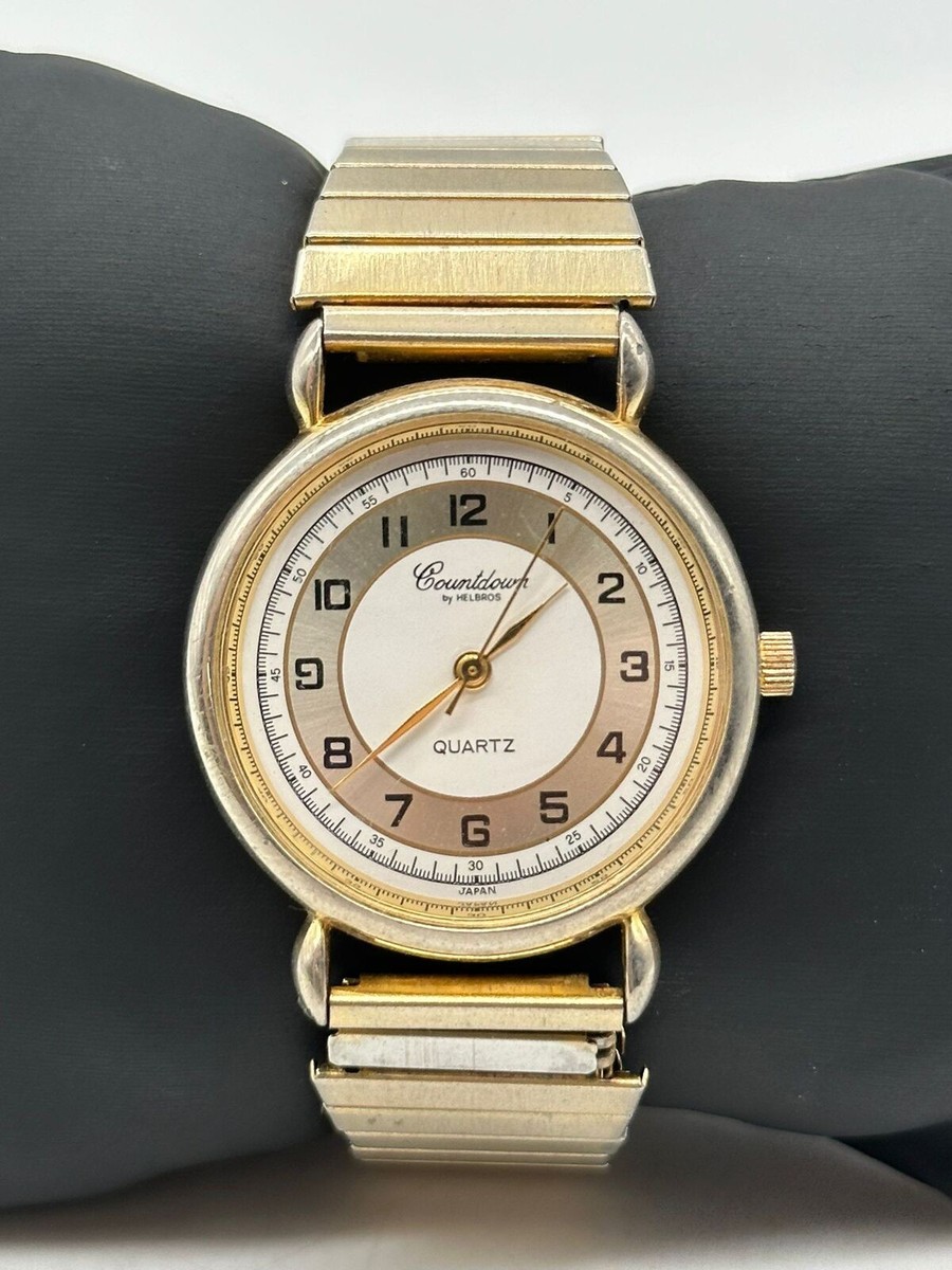 Countdown by Helbros Base Metal Bezel Stainless Steel Ladies Gold