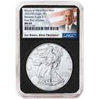 2021 (W) $1 1-oz T1 American Silver Eagle NGC MS69 FDI Biden Label Retro Core