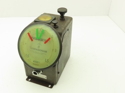 Mahr Federal D4000 D-4000 Dimensionair Air Gage 0-1.5 Dial 4000:1 .000025
